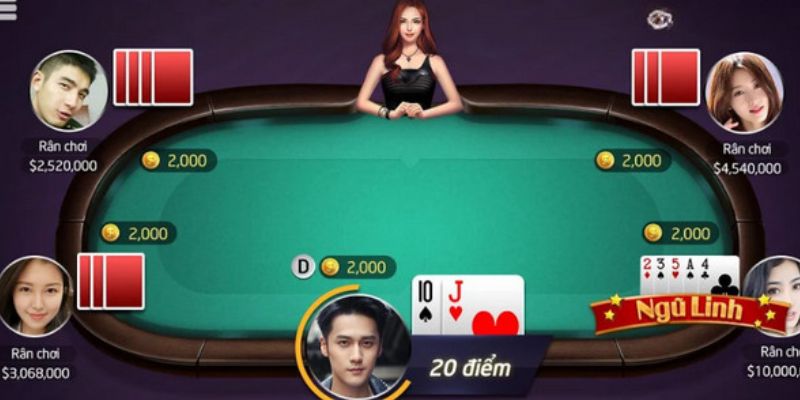 Người chơi có thể rút thêm bài để tăng điểm khi tham gia game